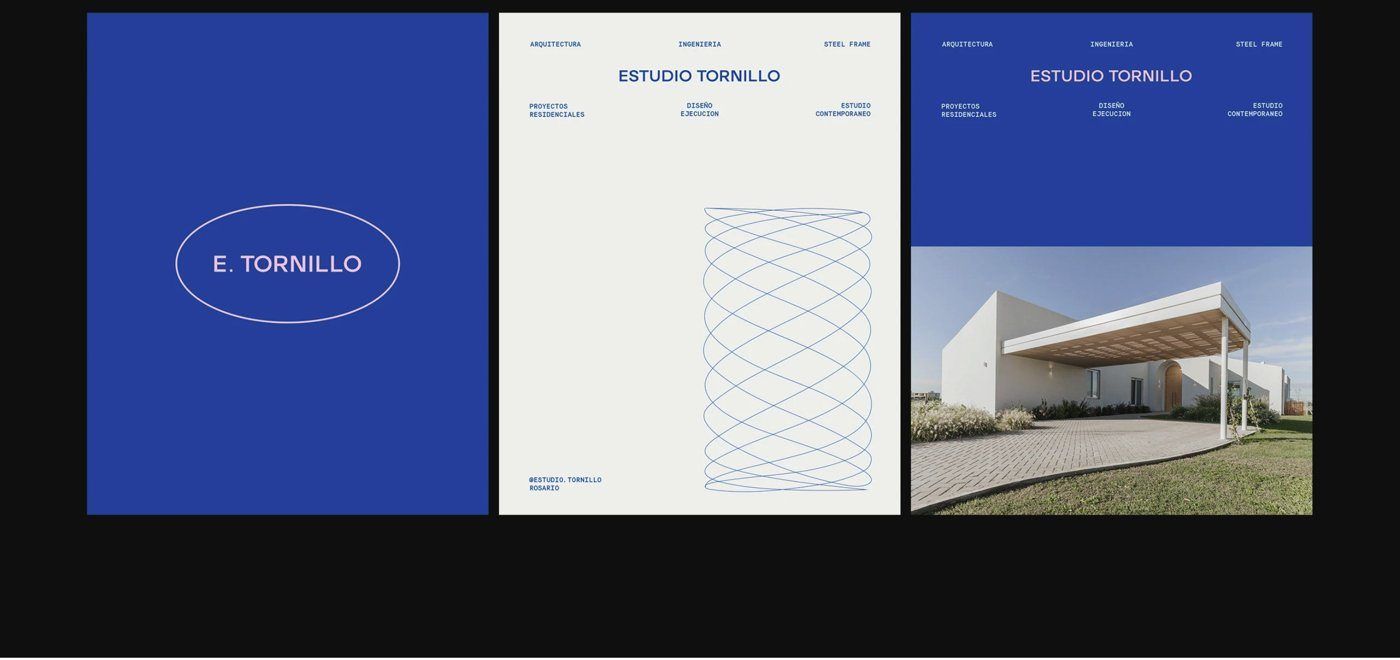 Estudio Tornillo — 포스터 — 같은 틀에 완공 사진만 갈아 끼운다